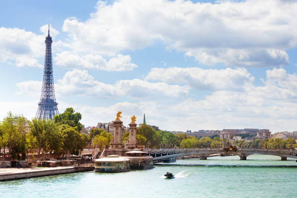 istock Bridge Pont Alexandre III and Eifel tower, Paris 1133798796