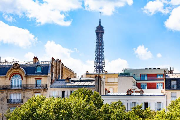 istock Eifel tower over the buildings in Paris downtown 1133798861