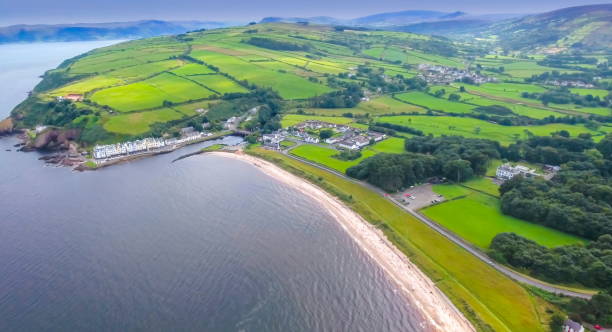 istock The landscape view of the green fields in Cushendun 1133798891