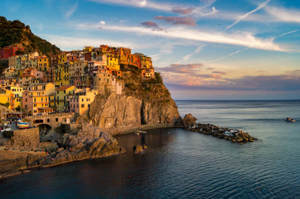 istock Manarola in the light of the setting sun 1133801123