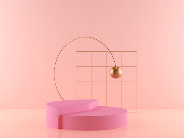 istock abstract geometric shape pastel color scene minimal. 1133802296