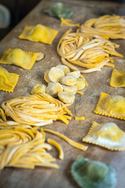 istock Italian fresh pasta and tortellini ravioli 1133802907