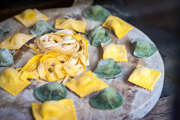 istock Italian fresh pasta and tortellini ravioli 1133803761
