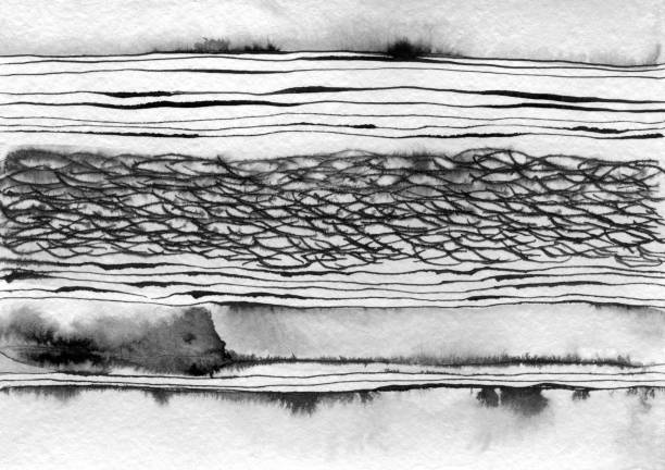 istock Abstract ink landscape hand drawn illustration. 1133808316