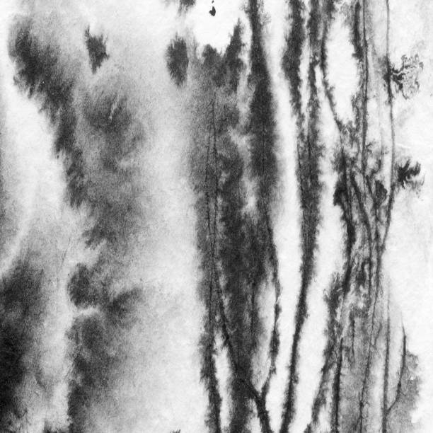 istock Abstract ink landscape hand drawn illustration. 1133808319