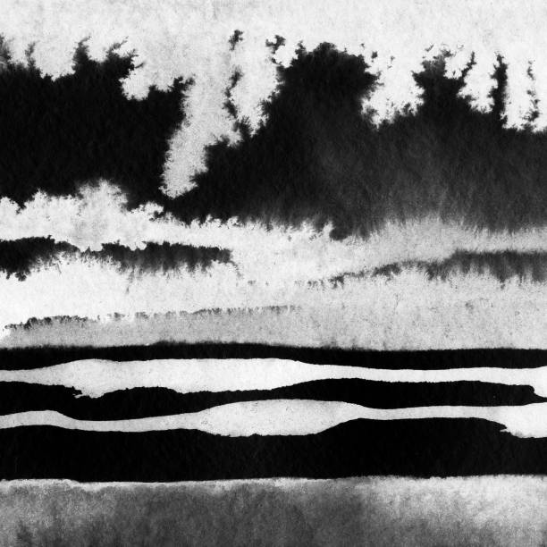 istock Abstract ink landscape hand drawn illustration. 1133808358