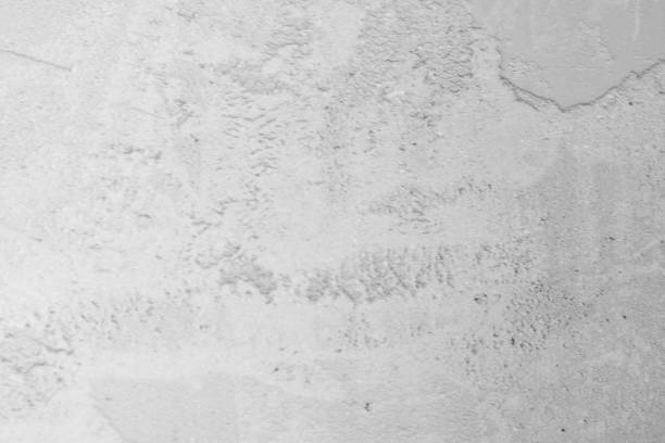 Old Gray Cement Wall Background, White Concrete Texture