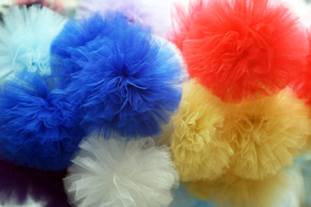 istock Colorful tulle pom-pom 1133810346