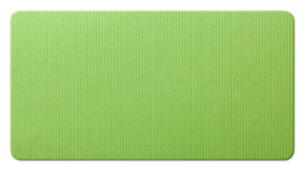 istock Green paper texture on white background. Photo with clipping path. 1133811032