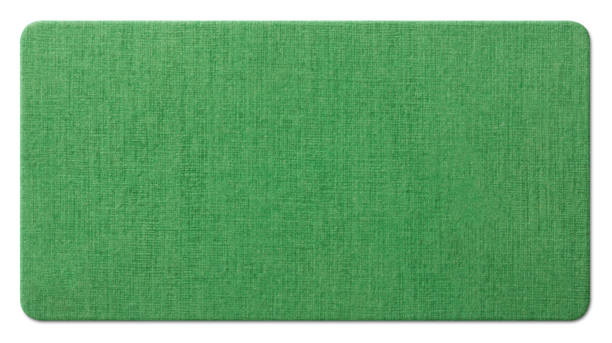 istock Green paper texture on white background. Photo with clipping path. 1133811089