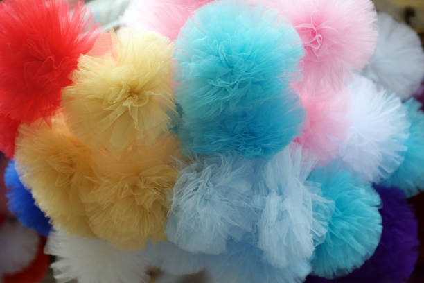 istock Colorful tulle pom-pom 1133811142