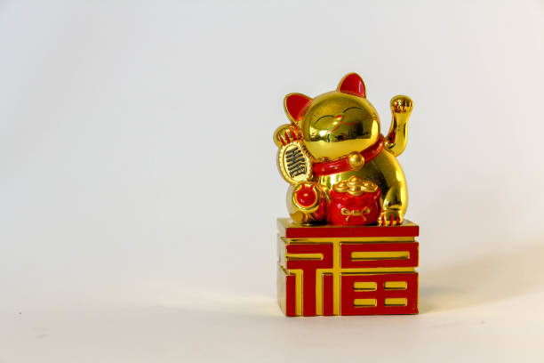 istock Maneki Neko - Japanese welcoming cat - with clipping path 1133811407
