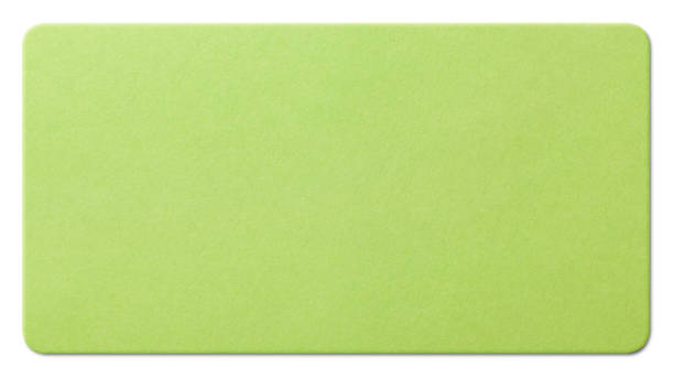 istock Green paper texture on white background. Photo with clipping path. 1133811494