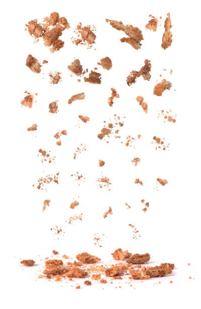 cookies crumbs set isolated