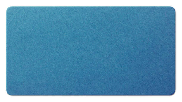 Blu paper texture on white background. Photo with clipping path.