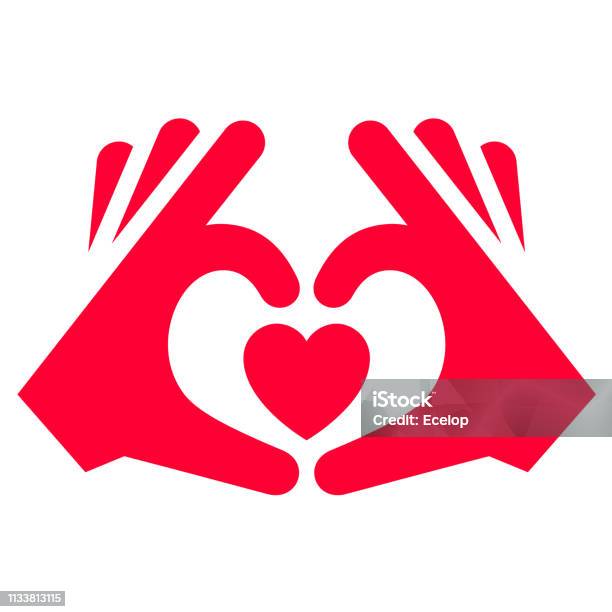 Ilustración de Icono De Amor O Signo Del Día De San Valentín Diseñado Para La Celebración y más Vectores Libres de Derechos de Símbolo en forma de corazón