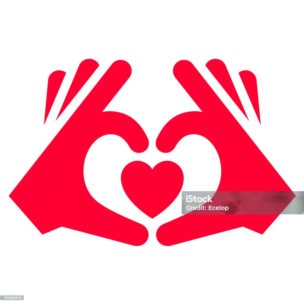 Icône d'amour ou signe de la Saint-Valentin conçu pour la célébration - clipart vectoriel de Coeur - Symbole d'une idée libre de droits