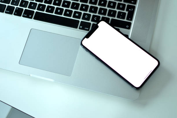 istock A smartphone is located on a laptop 1133815067