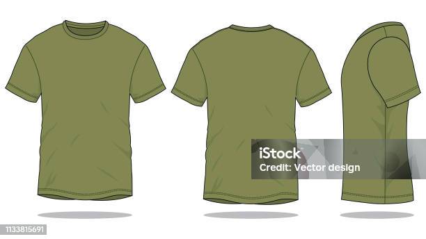 Armee Tshirt Vector Für Vorlage Stock Vektor Art und mehr Bilder von T-Shirt - T-Shirt, Vorlage, Vektor