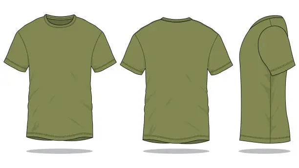 Vector illustration of Army T-Shirt Vector for Template