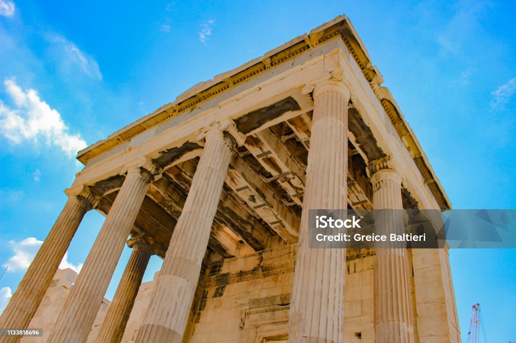 Greece, the origin the civilization. City of Athens, the capital and largest city of Greece. Core, cultures and charms of one of the oldest cities in the world. Acropolis - Athens Stock Photo