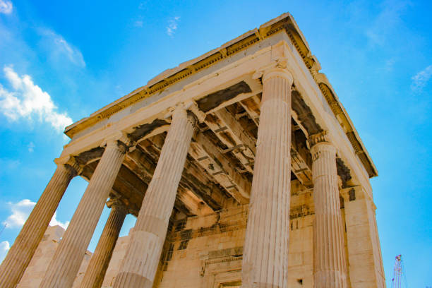 Greece, the origin the civilization. City of Athens, the capital and largest city of Greece. Core, cultures and charms of one of the oldest cities in the world. ruína antiga stock pictures, royalty-free photos & images