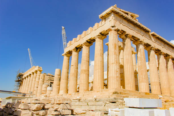 Greece, the origin the civilization. City of Athens, the capital and largest city of Greece. Core, cultures and charms of one of the oldest cities in the world. ruína antiga stock pictures, royalty-free photos & images