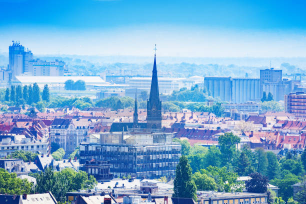 Saint Maurice Church on place Arnold view from Cathedral Notre Dame de Strasbourg, France