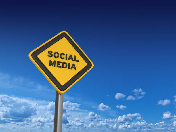 istock SOCIAL MEDIA Road Sign - 3D Rendering 1133821711