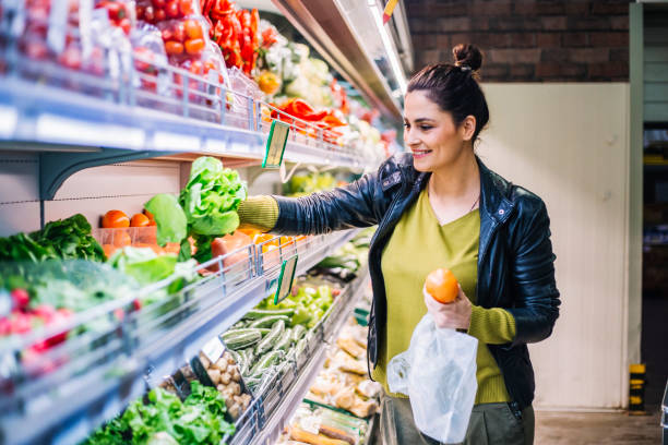 istock Woman Groceries Shopping 1133826089