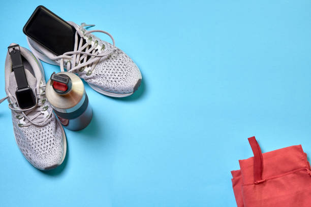 istock Running shoes and various accessories 1133827488