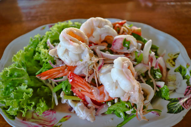 Shrimp Seafood Salad made with fresh ingredients