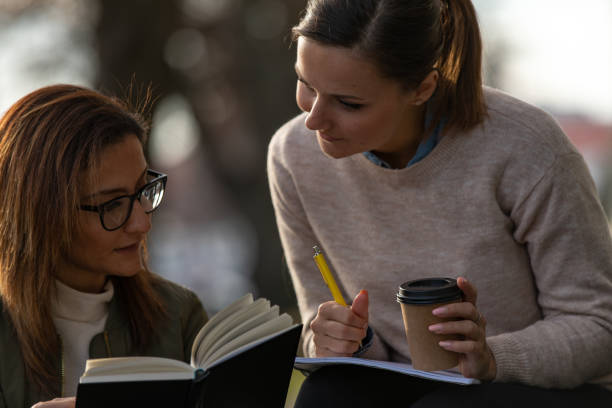 istock Two women studying in the city 1133836329