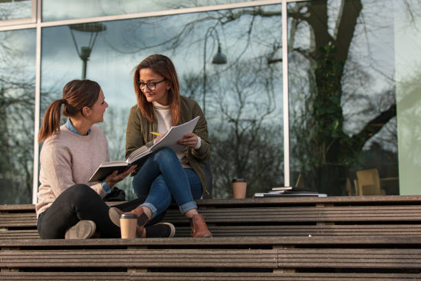 istock Two women studying in the city 1133836374