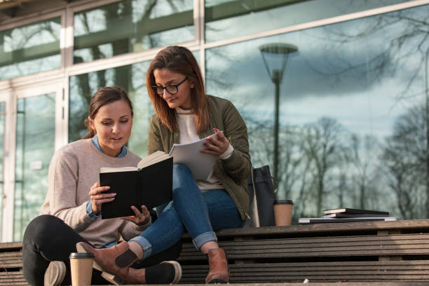 istock Two women studying in the city 1133836393