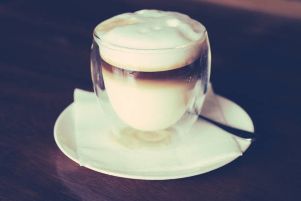 istock Butterscotch latte and green tea choco cake 1133838096