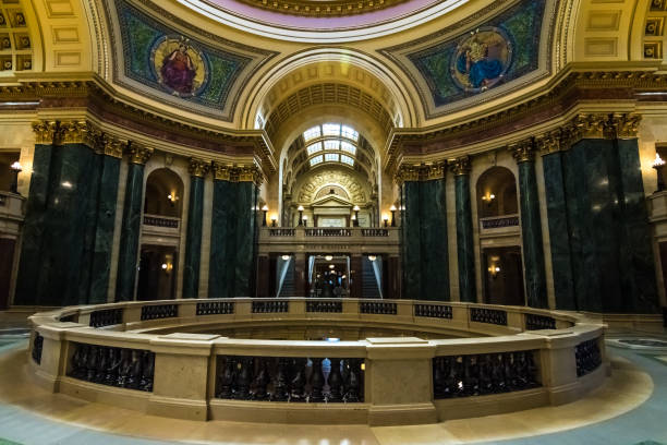 istock Light entering the ornate rotunda. 1133838484