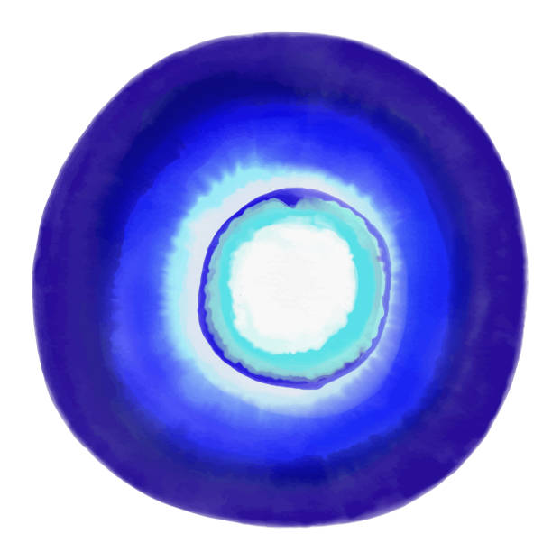 ilustrações, clipart, desenhos animados e ícones de aguarela evil eye (nazar) fundo da pintura da aguarela fundo. abstract teste padrão do grânulo - evil eye beads