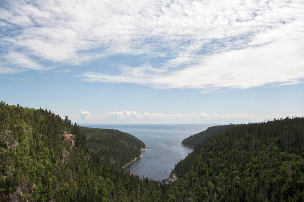 St. Lawrence River Bay seen from the top of the mountain