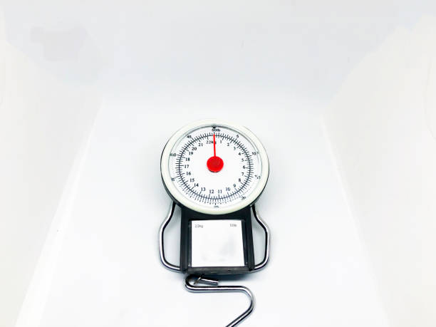 istock Hand scales on white background 1133840987
