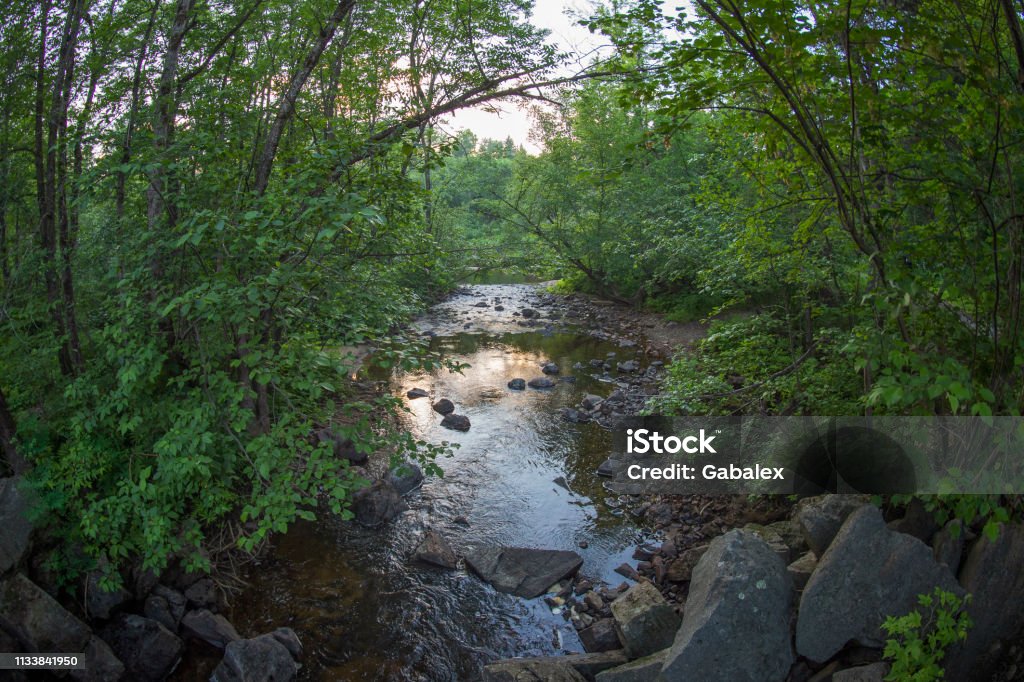 The Little Boston River River locate in La Tuque, Canada 2014 Stock Photo