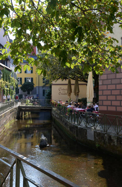 Fishing district in Freiburg Fishermen's quarter in Freiburg kanal stock pictures, royalty-free photos & images