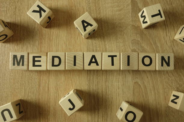 istock Mediation word from wooden blocks 1133842650