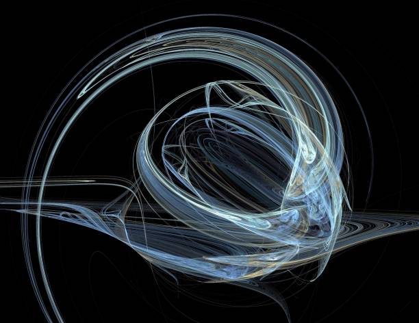 istock image of one Digital Fractal on Black Color 1133843733