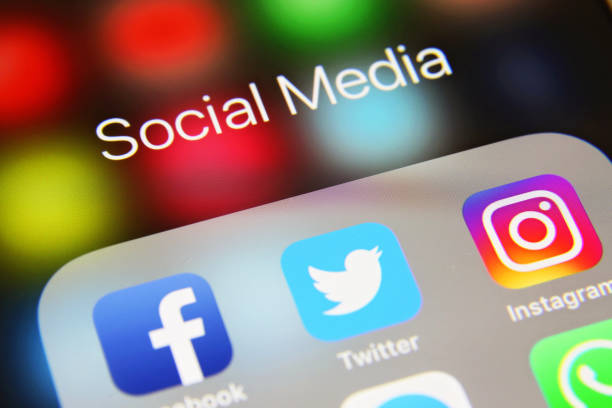 社交媒體圖示互聯網應用程式應用程式 - twitter 個照片及圖片檔