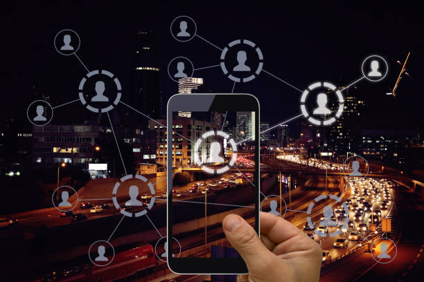 istock Social media icon computer network connection community people mobile phone app 1133849479