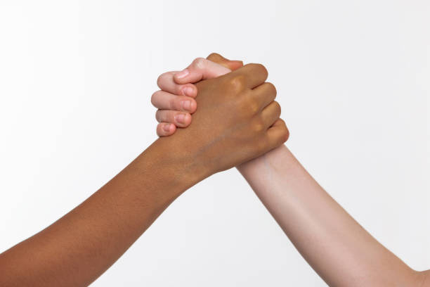 istock Kids hands playing wresting while grabbing each other fist 1133850753