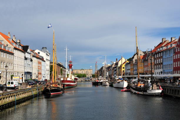 istock Copenhagen. Harbor pleasure boats. 1133851693