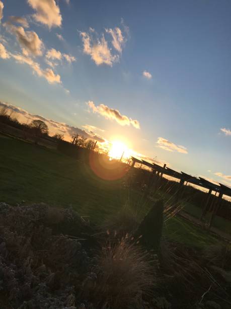 Sunset on an english day