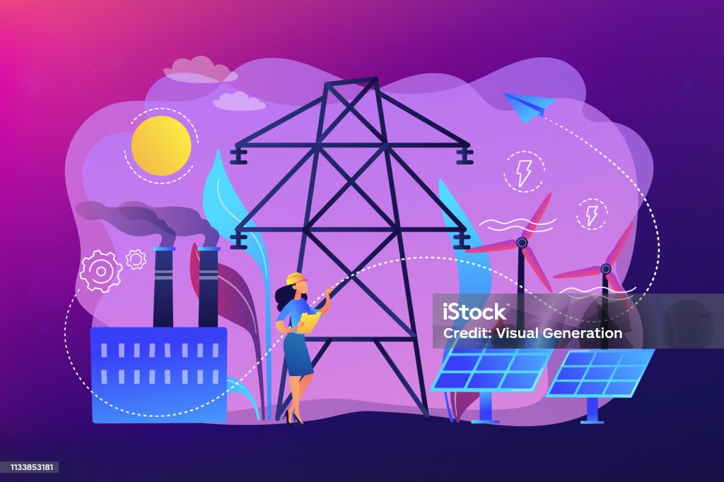 Alternative Energy Graphics Alternative Energy Concept Vector Illustration Stock Illustration ...